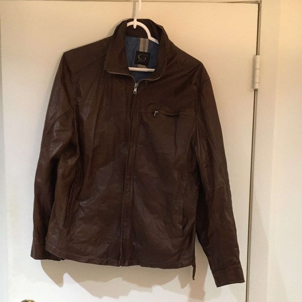 SOLD!! Gimos Soft Brown Italian Leather Jacket. - Picture 2 of 8